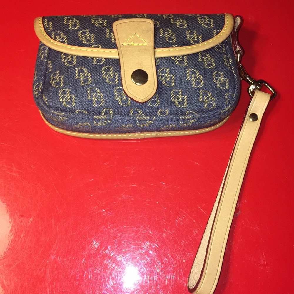 Dooney & Bourke Vintage Denim Wristlet perfect